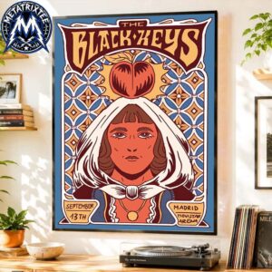 Peaches N Kream World Tour 2026 Poster For The Black Keys At Movistar Arena In Madrid Spain On September 13 2026 Professional Poster Canvas