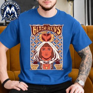 Peaches N Kream World Tour 2026 Poster For The Black Keys At Movistar Arena In Madrid Spain On September 13 2026 Unisex T-Shirt