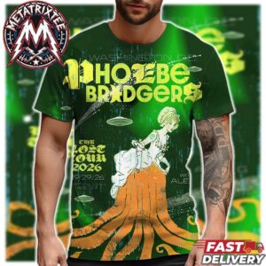Phoebe Bridgers Washington The Lost Tour 2026 Show Poster For The Capital One Arena In DC On September 29 2026 All Over Print T-Shirt