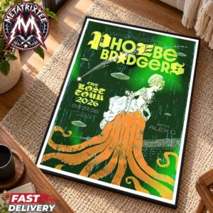 Phoebe Bridgers Washington The Lost Tour 2026 Show Poster For The Capital One Arena In DC On September 29 2026 Premium Poster Canvas