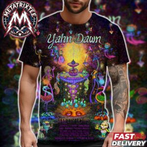 Pretty Lights With Yahn Dawn Festival Poster For September 18-20 2026 At Meadow Creek Campground In Buena Vista Colorado All Over Print T-Shirt