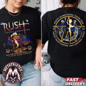 RUSH Fifty Something Tour 2026 In San Antonio Texas Artwork Tee For September 23 And September 25 At The Frost Bank Center Two Sided Short T-Shirt