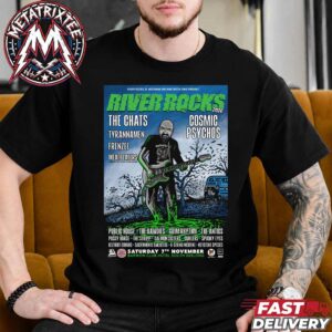 River Rocks 2026 Festival Poster Lineup For Saturday 7th November In South Geelong VIC At The Barwon Club Hotel Australia Unisex T-Shirt