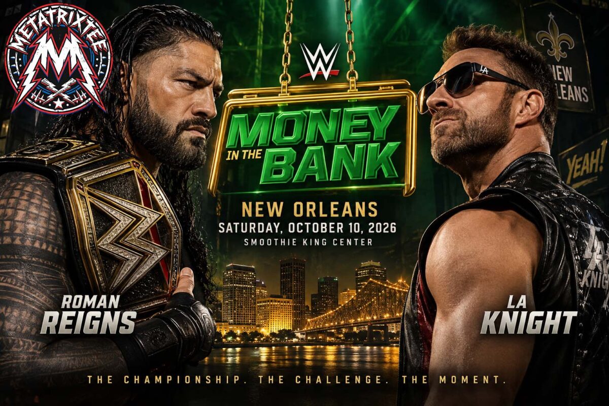 Roman Reigns vs. LA Knight at WWE Money in the Bank 2026
