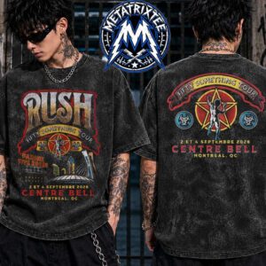 Rush Fifty Something Tour Merch Tee At Centre Bell In Montreal Quebec On September 2 And 4 2026 Washed T-Shirt