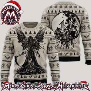 Sleep Token Take Me Back To Eden Winged Reaper Scythe Moon 2026 Knitted Ugly Christmas Sweater