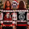 Slipknot Goat Skull Nonagram Tribal S Logo Front And Back 2026 Knitted Ugly Christmas Sweater