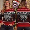 Slipknot Goat Skull Nonagram Tribal S Logo Front And Back 2026 Knitted Ugly Christmas Sweater