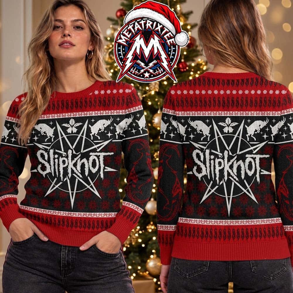 Slipknot Heavy Metal Band Tribal S Red Black Nordic Knit Holiday Christmas Xmas Ugly Christmas Sweater Slipknot Heavy Metal Band Tribal S Red Black Nordic Knit Holiday Christmas Xmas Ugly Christmas Sweater