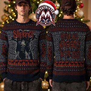 Slipknot Heavy Metal Were All Maggots In The End Christmas Gift Custom 2026 Ugly Christmas Sweater