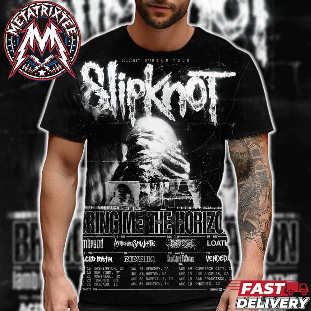 Slipknot North America The (sic)est Stadium Tour 2027 With Special Bring Me The Horizon Dates List Start In Washington DC To Phoenix AZ All Over Print Shirt Slipknot North America The (sic)est Stadium Tour 2027 With Special Bring Me The Horizon Dates List Start In Washington DC To Phoenix AZ All Over Print Shirt