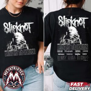 Slipknot North America  The (sic)est Stadium Tour 2027 With Special Bring Me The Horizon Dates List Start In Washington DC To Phoenix AZ Two Sided Short T-Shirt