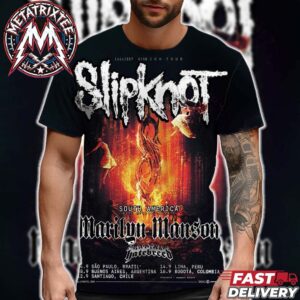 Slipknot South America  The (sic)est Stadium Tour 2027 Poster With Special Marilyn Manson And Hatebreed Start On September 4 To September 16 All Over Print Shirt