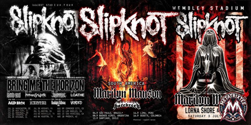 Slipknot (sic)est Stadium Tour 2027 Complete UK, North America & South America Venue Guide