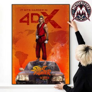 Street Fighter Movie 2026 4DX Poster In Cinemas On October 16 Gallery-Style Poster Canvas