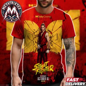 Street Fighter Movie 2026 Dolby Cinema Poster In Cinemas On October 16 All Over Print T-Shirt