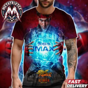 Street Fighter Movie 2026 IMAX Poster In Cinemas On October 16 All Over Print T-Shirt