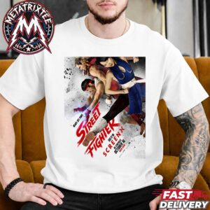 Street Fighter Movie 2026 ScreenX Poster In Cinemas On October 16 Short White T-Shirt