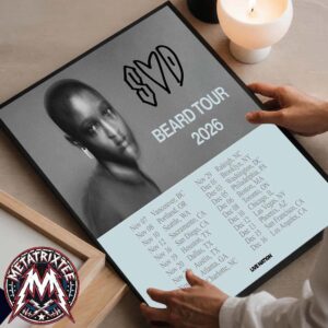 Syd Of The Internet Beard Tour For 2026 North America Starts November 7 In Vancouver Ends December 16 In Los Angeles High-Quality Poster Canvas