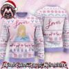 Taylor Swift Ho Ho Ho Merry Swiftmas Music Notes Candy Cane 2026 Knitted Ugly Christmas Sweater