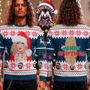 Taylor Swift Merry Swiftmas Santa Hat Snow Globe Snowflake Pattern Ugly Christmas Sweater Gift For Holiday 2026