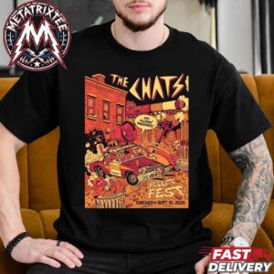 The Chats x Riot Fest 2026 Poster Concert For Chicago IL On September 19 2026 Short Black T-Shirt
