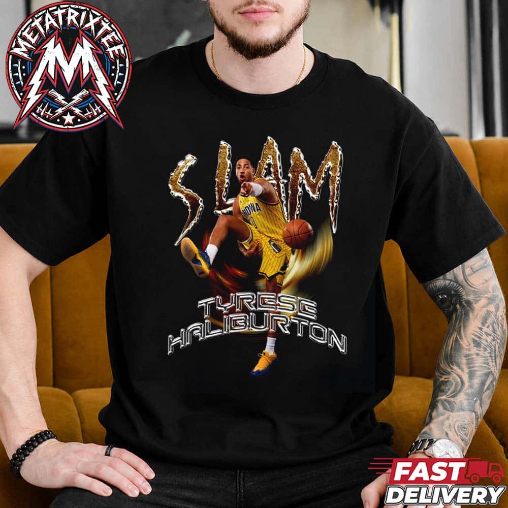 Tyrese Haliburton Remix Heavy Tee SLAM 264 Indiana Pacers NBA Cover For Fan Unisex T-Shirt Tyrese Haliburton Remix Heavy Tee SLAM 264 Indiana Pacers NBA Cover For Fan Unisex T-Shirt