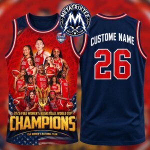 USA Womens Basketball National Team Claim The 2026 FIBA ​​Womens Basketball World Cup Championship Basketball Jersey Shirt