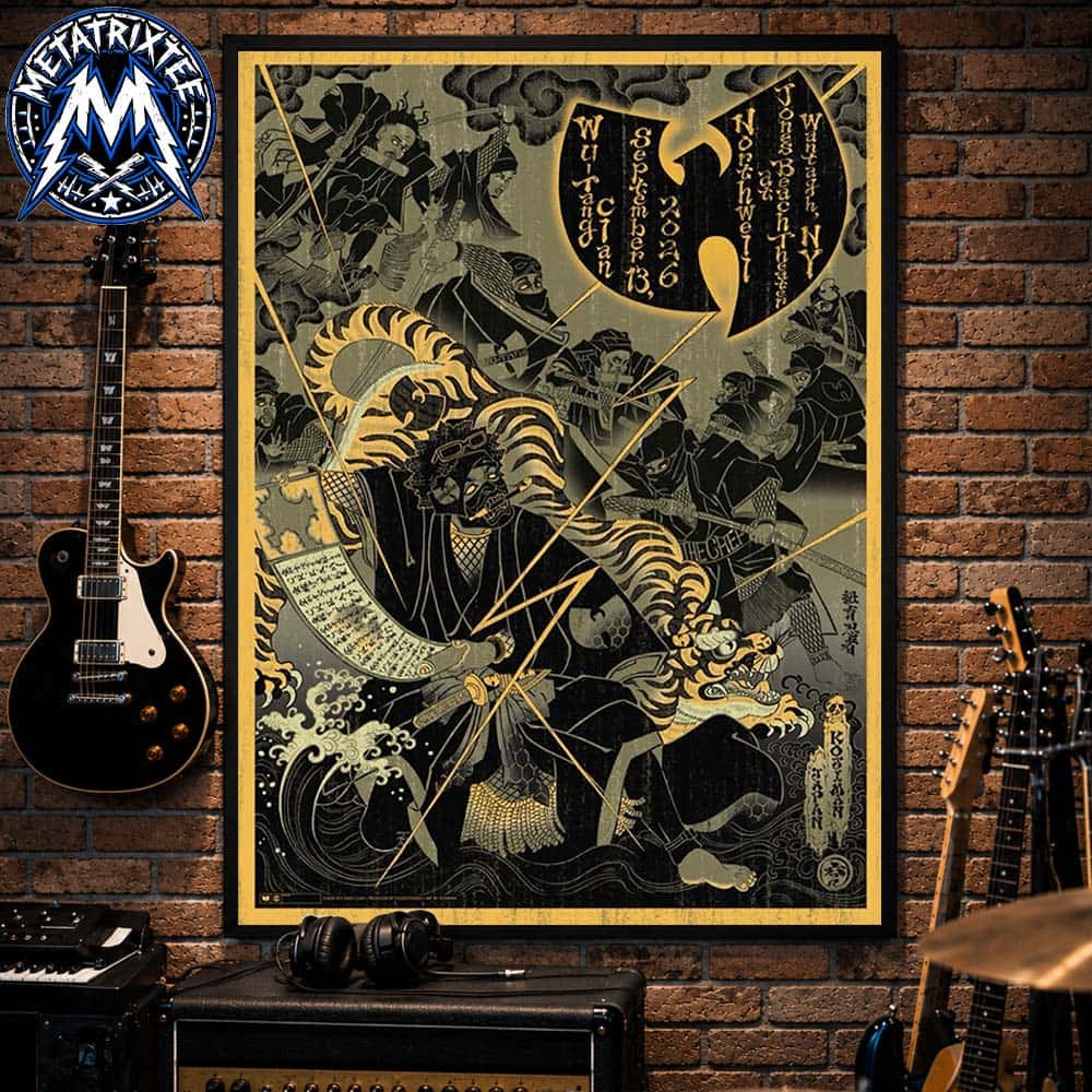 Wu Tang Clan Wu Tang Forever The Final Chamber Tour Concert Poster At Northwell At Jones Beach Theater In Wantagh NY On Sept 13 2026 Gallery-Style Poster Canvas Wu Tang Clan Wu Tang Forever The Final Chamber Tour Concert Poster At Northwell At Jones Beach Theater In Wantagh NY On Sept 13 2026 Gallery-Style Poster Canvas