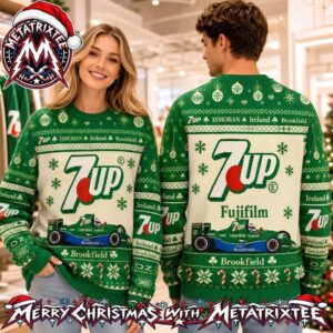 7Up Racing Fujifilm Ireland Brookfield Christmas Tree Snowflake Fomula 1 2026 Holiday Ugly Christmas Sweater