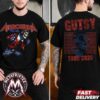 Airbourne Alive After Death 2026 Tee For When We Rock Together In Denim And Leather They Live Forever Two Sided Black T-Shirt
