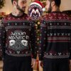 Judas Priest Heavy Metal Cross Trident Symbol Firepower Knitted Red Ugly Christmas Sweater Gift For Holiday 2026 Judas Priest Heavy Metal Cross Trident Symbol Firepower Knitted Red Ugly Christmas Sweater Gift For Holiday 2026