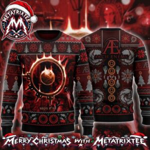 Arch Enemy Wages Of Sin Burning Cog Emblem With Nordic Trees And Skulls Ugly Christmas Sweater Gift For Holiday 2026
