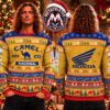 Aston Martin Aramco F1 Racing Team Formula One Teal Snowflakes Checkered Racing Flag Pattern Gift For Fan Knitted Ugly Christmas Sweater