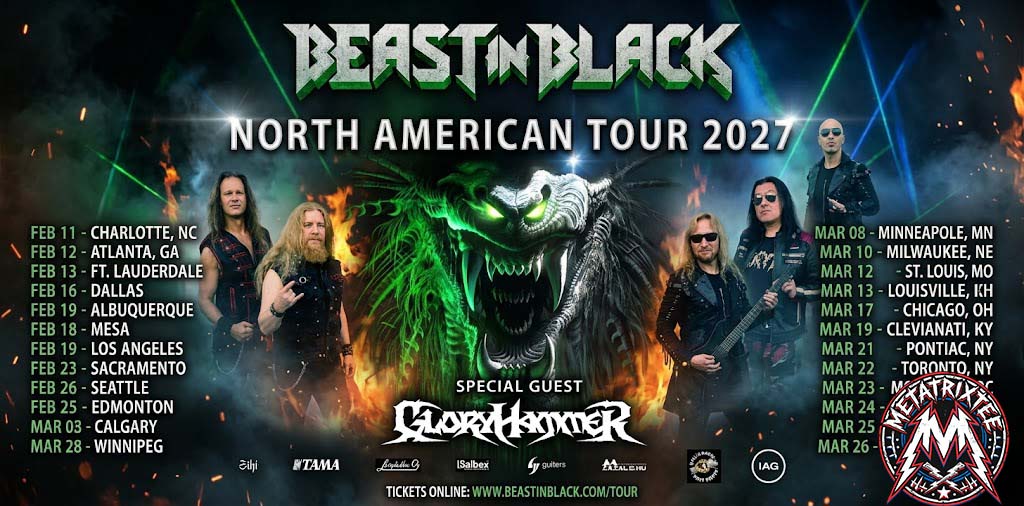 Beast In Black North American Tour 2027 Full Schedule and Tour Details