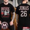 Jonas Brothers The Burning Up Tour All Over Again Tour 2026 Poster Kicks Off On August 20 In New York NY To December 21 In Newark NJ Two Sided Print T-Shirt