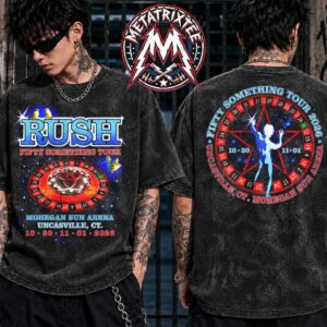 Concert In Uncasville Two Night RUSH Fifty Something Tour 2026 Tee For October 30th And November 1st At Mohegan Sun Arena In Connecticut Washed T-Shirt