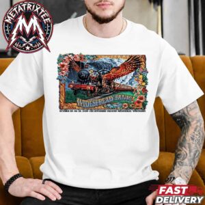 Concert Poster Widespread Panic At Riverside Theater Milwaukee WI For Three Night October 23 24 25 2026 by JT Lucchesi Short White T-Shirt