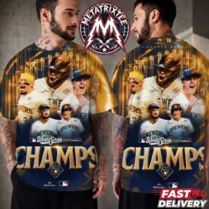 Congrats Milwaukee Brewers MLB Are The 2026 World Series Champions All Over Print T-Shirt