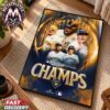 First World Series In Milwaukee Brewers Franchise History MLB Champions 2026 World Series Premium Poster Canvas