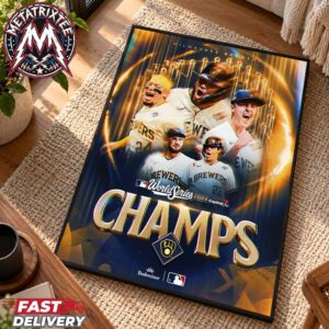 Congrats Milwaukee Brewers MLB Are The 2026 World Series Champions Gallery-Style Poster Canvas