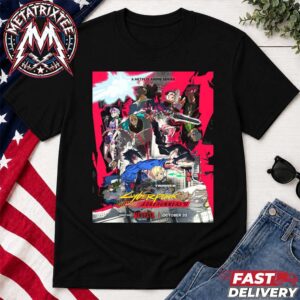 Cyberpunk Edgerunners 2 Movie Poster Reckless Doomed Unforgettable Only On Netflix October 20th 2026 Short Black T-Shirt