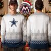 Cleveland Browns NFL Helmet Reindeer Snowflake Graphic Holiday Christmas Xmas Ugly Christmas Sweater