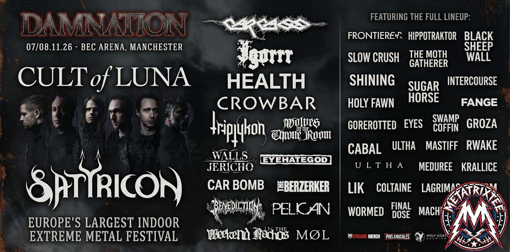Damnation Festival 2026 An Uncompromising Gathering of Heavy Music at Manchester’s BEC Arena