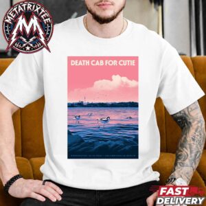 Death Cab for Cutie Back In Berlin Show Poster For Thursday October 1st 2026 At The Columbiahalle I Built You a Tower Tour White T-Shirt