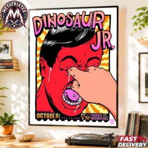 Dinosaur Jr Live In Colorado 2026 Two Night Poster For October 29 In Ogden Theatre Denver And October 30 In Washington’s Fort Collins Premium Poster Canvas