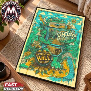 Dinosaur Jr Portland Oregon 2026 Show Tonight Poster For Revolution Hall On October 22nd 2026 Premium Poster Canvas