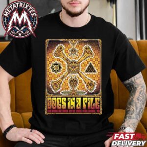 Dogs in a Pile Live at The 8×10 Three Night Poster For Baltimore Maryland For October 20th To 22nd 2026 Unisex T-Shirt