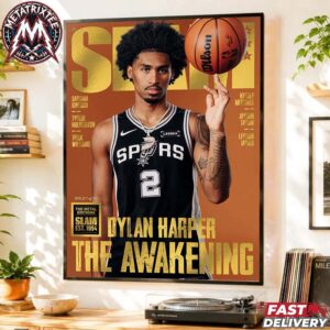 Dylan Harper The Awakening By Team San Antonio Spurs NBA Cover Gold Metal SLAM 264 Magazine Premium Poster Canvas