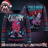 Bad Religion Skeleton Holding Globe With Crossbuster Logo 2026 Knitted Ugly Christmas Sweater